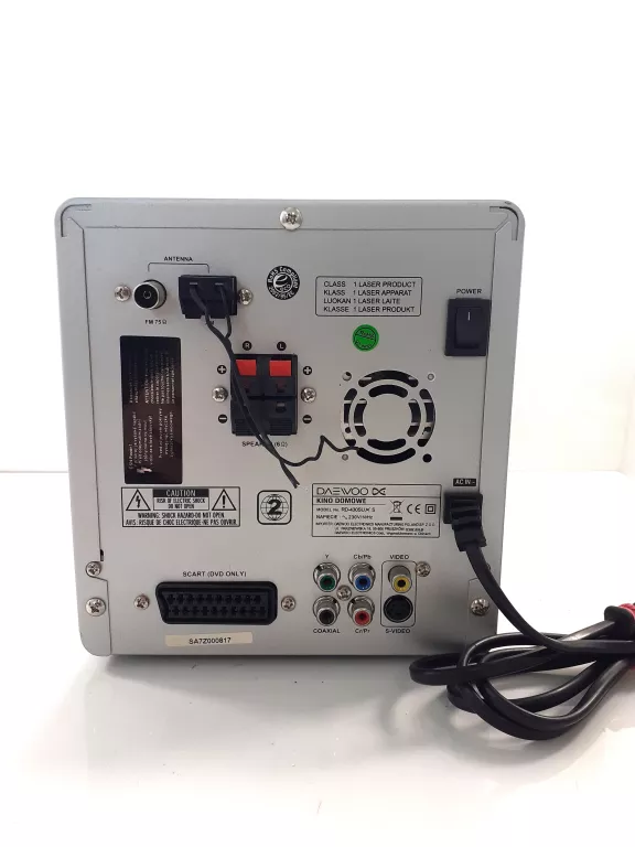KINO DOMOWE DAEWOO RD-430SUX + 2 GŁOŚNIKI