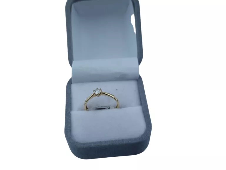 BOSKI ZŁOTY PIERŚCIONEK PR. 585 DIAMENT WYCENA