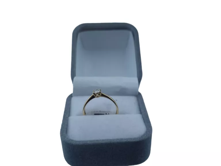 BOSKI ZŁOTY PIERŚCIONEK PR. 585 DIAMENT WYCENA