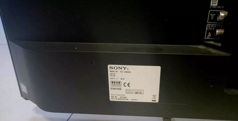 TELEWIZOR LED SONY BRAVIA KDL-42W655 42 CALE - PILOT+ ZASILACZ