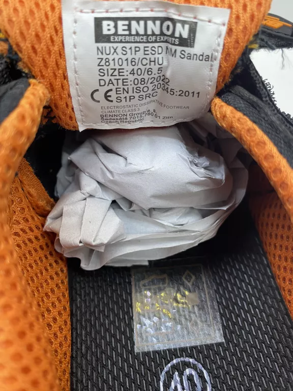 BUTY ROBOCZE BENNON NUX S1P ESD NM SANDAL R.40