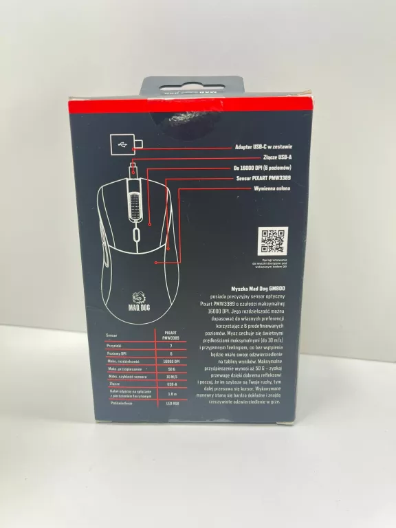 MYSZ MAD DOG GM800 CZARNY