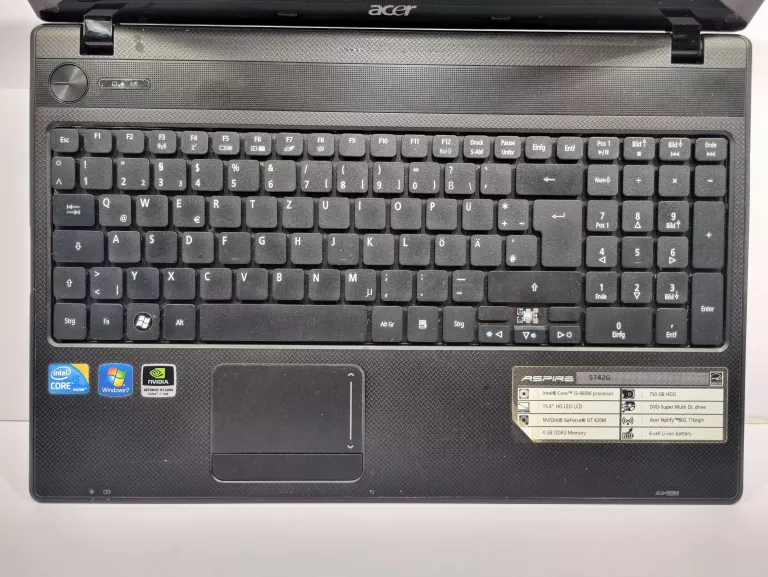 LAPTOP ACER ASPIRE 5742 I3/ 4GB/ 300GB HDD