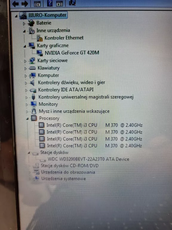 LAPTOP ACER ASPIRE 5742 I3/ 4GB/ 300GB HDD