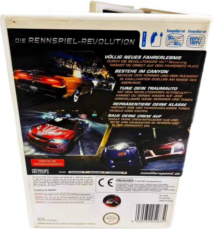 GRA NA KONSOLĘ NINTENDO WII NEED FOR SPEED CARBON NFS