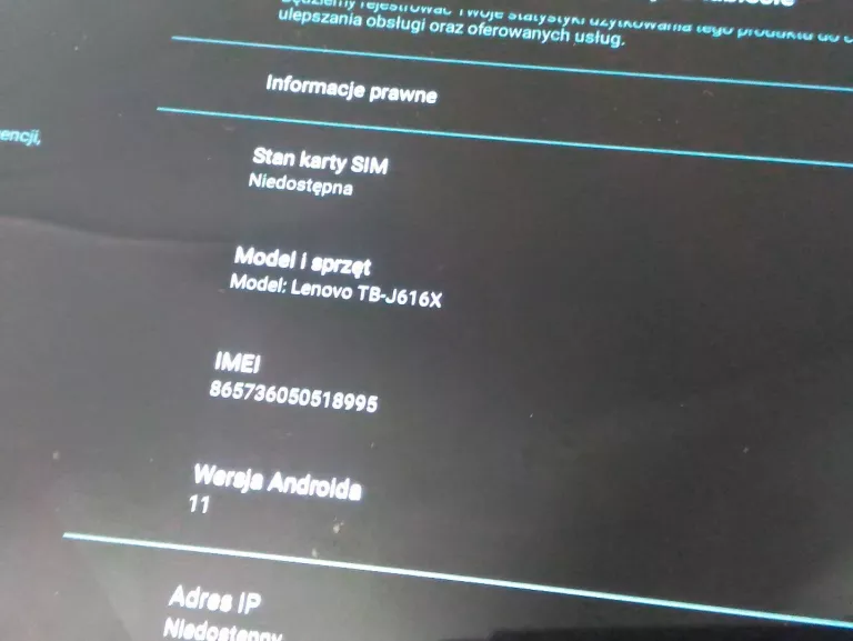 TABLET Z KLAWIATURĄ LENOVO TAB P11 PLUS 128/6 GB