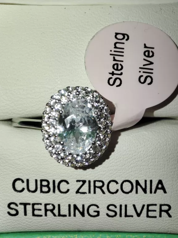 RACHEL ZOE PIERŚCIONEK SREBRNY Z CYRKONIA DUŻA