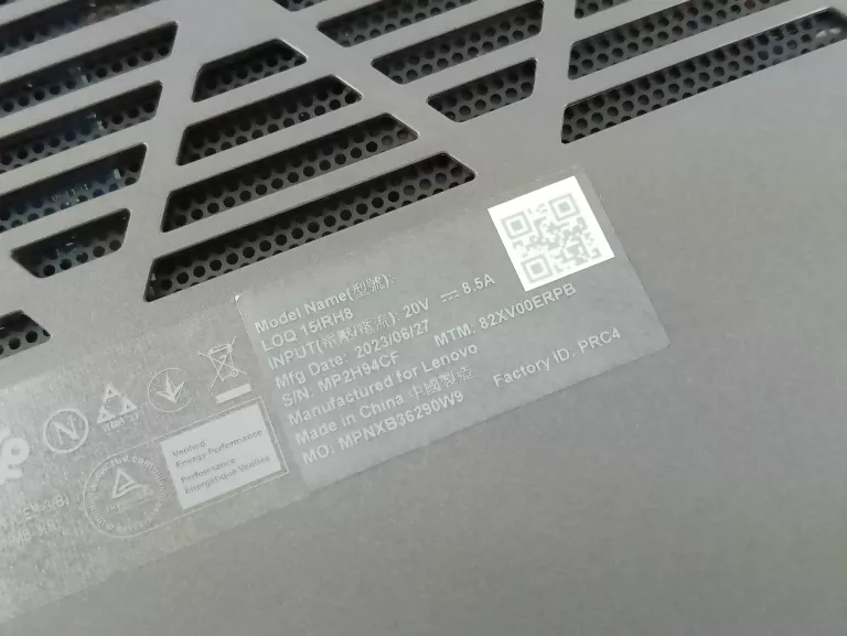 LAPTOP LENOVO LOQ 15IRH8 I5-13420H 16/512GB RTX 3050 @@@