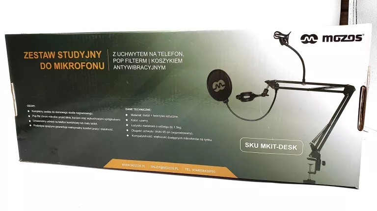 MOZOS ZESTAW STUDYJNY DO MIKROFONU (MKIT-DESK)