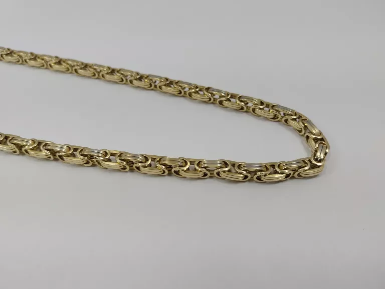 ZŁOTY ŁAŃCUSZEK SPLOT KRÓLEWSKI P;585 W:30,16G DŁ.60CM