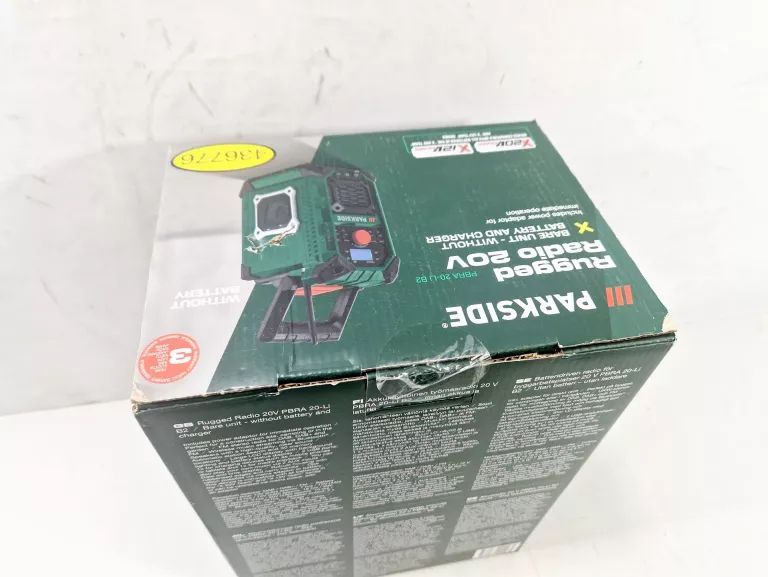 RADIO BUDOWLANE PARKSIDE PBRA 20-LI B2 | DAB DAB+ FM | 20V