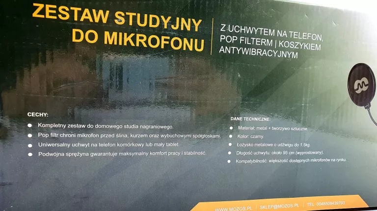 MOZOS ZESTAW STUDYJNY DO MIKROFONU (MKIT-DESK)