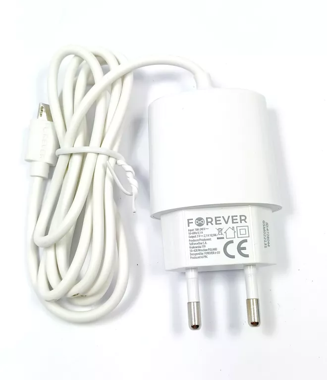 ladowarka-forever-micro-usb-21-a-biala-ean-gtin-5907739499059