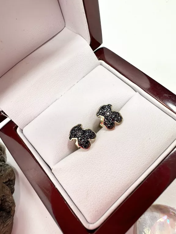 zlote-kolczyki-misie-czarne-585-174g-rodzaj-wyrob-jubilerski