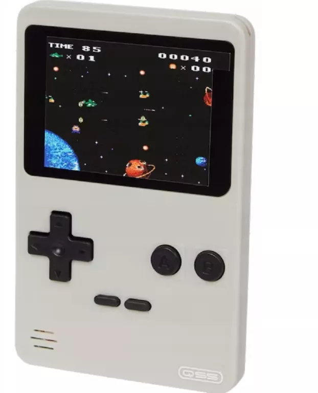 RETRO KIESZONKOWY KOMPUTER KONSOLA DO GRY SZARY