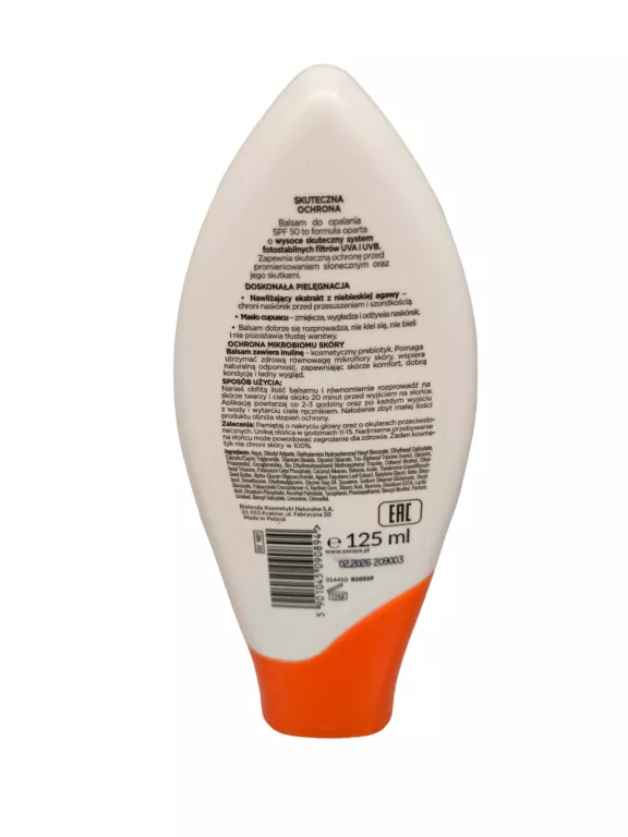 SORAYA SUN CARE BALSAM DO OPALANIA SPF50 125ML