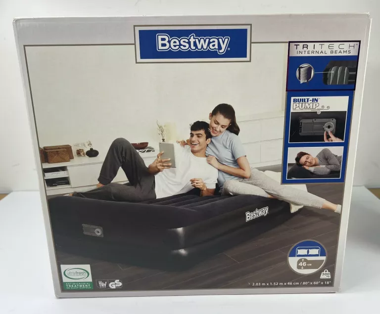 MATERAC DMUCHANY Z WBUDOWANĄ POMPKĄ BESTWAY 67403