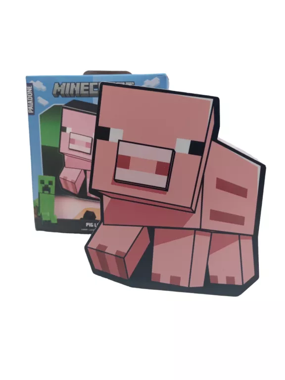 LAMPKA MINECRAFT ŚWINKA BOX 16 CM / PIG BOX LIGHT