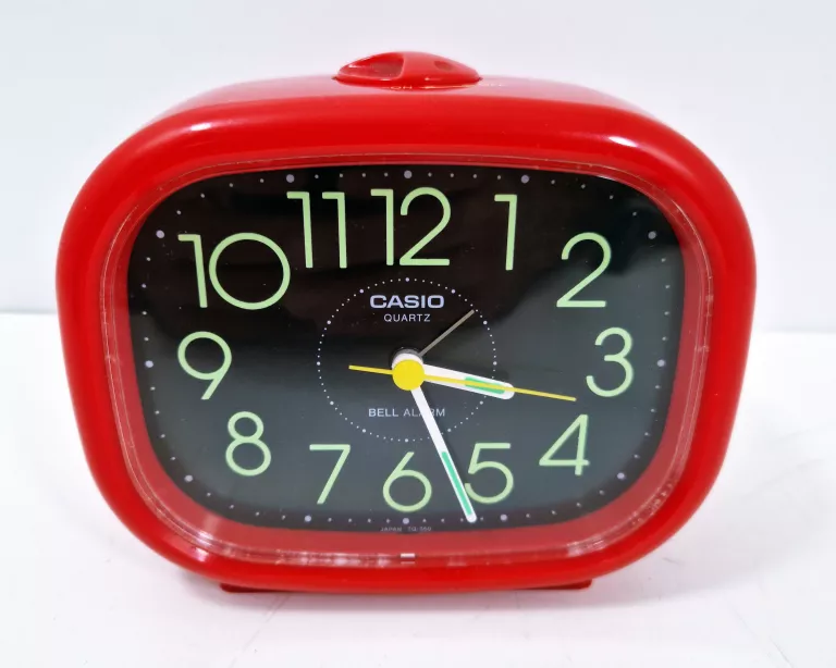 BUDZIK ZEGAREK CASIO TQ-350 CZERWONY