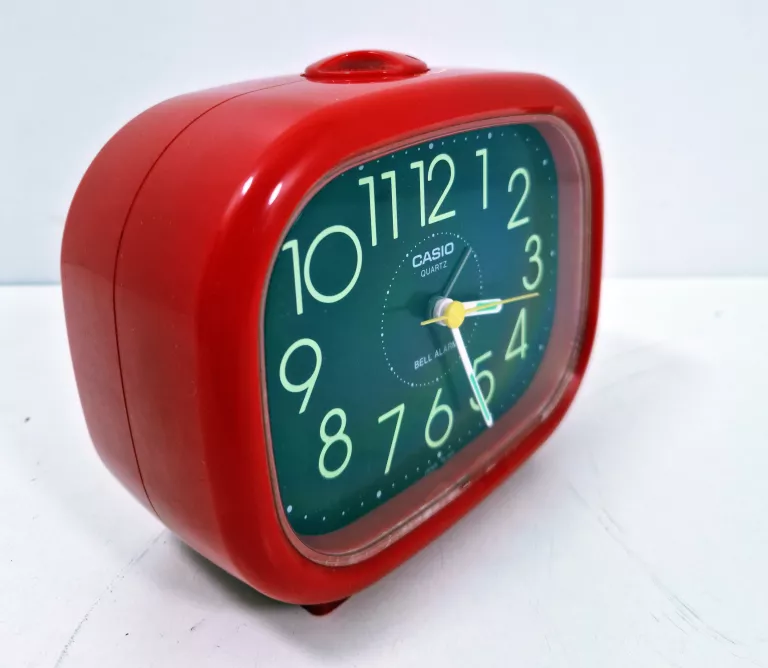 BUDZIK ZEGAREK CASIO TQ-350 CZERWONY