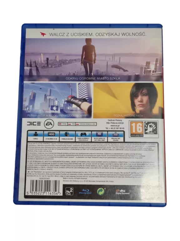 PS4 GRA MIRROR'S EDGE CATALYST