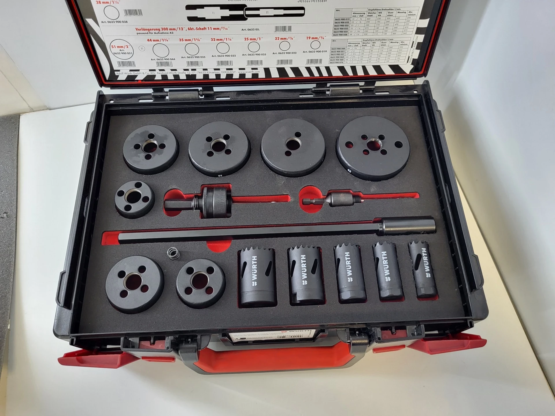 wurth-zestaw-otwornic-bimetalowych-19-76mm-pil-cylindrycznych-zebra-kod-producenta-5964063291