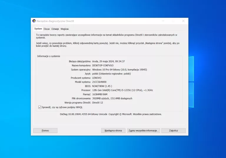 LENOVO THINKPAD X1 CARBON G10 I5-1240P 16GB 512M2 DOTYK NFC