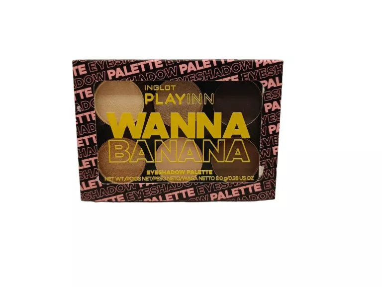 INGLOT PLAYINN PALETA CIENI DO POWIEK WANNA BANANA