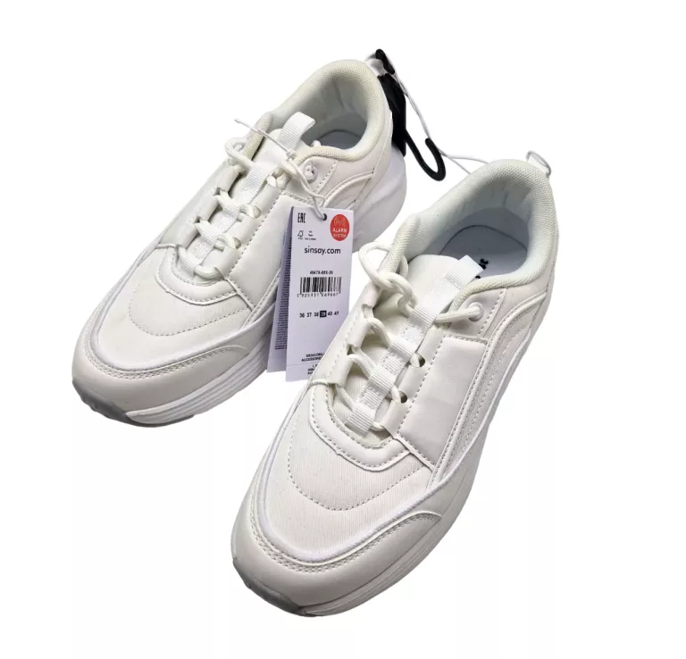 SNEAKERSY BIAŁE PÓŁBUTY SPORTOWE SINSAY ROZMIAR 39