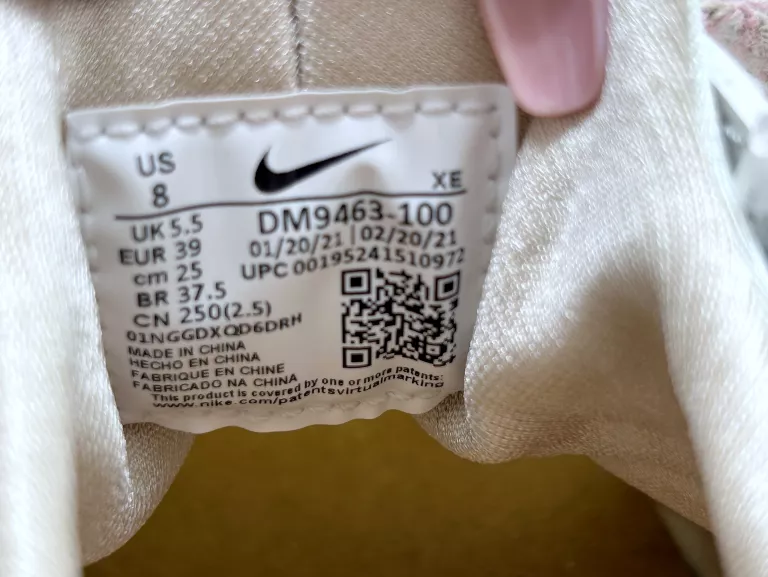BUTY AIR HUARACHE DM9463 100 SUMMIT WHITE/PINK GLAZE 39