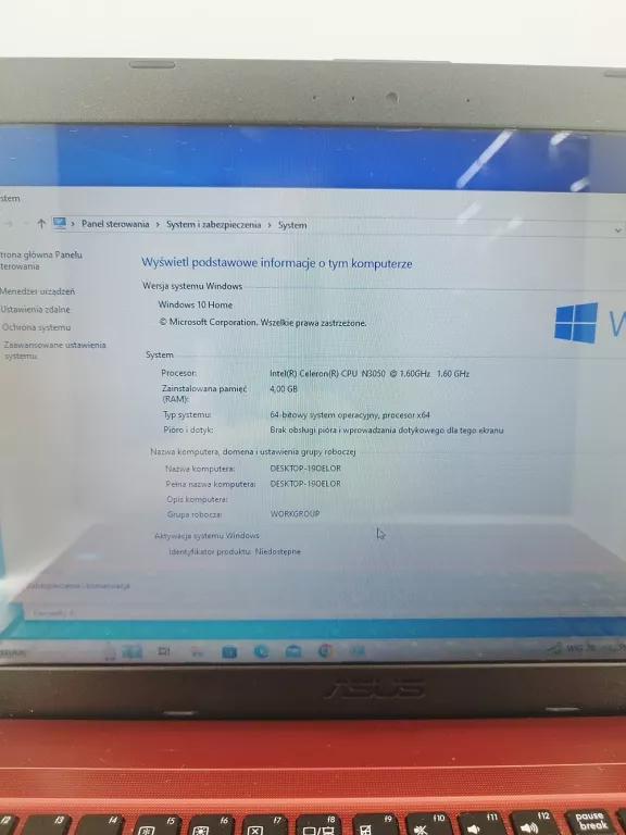 LAPTOP ASUS X540S CELERON 4/500HDD