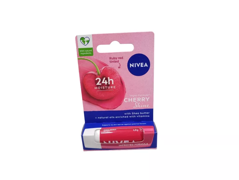 NIVEA PIELĘGNUJĄCA POMADKA DO UST CHERRY SHINE 4.8