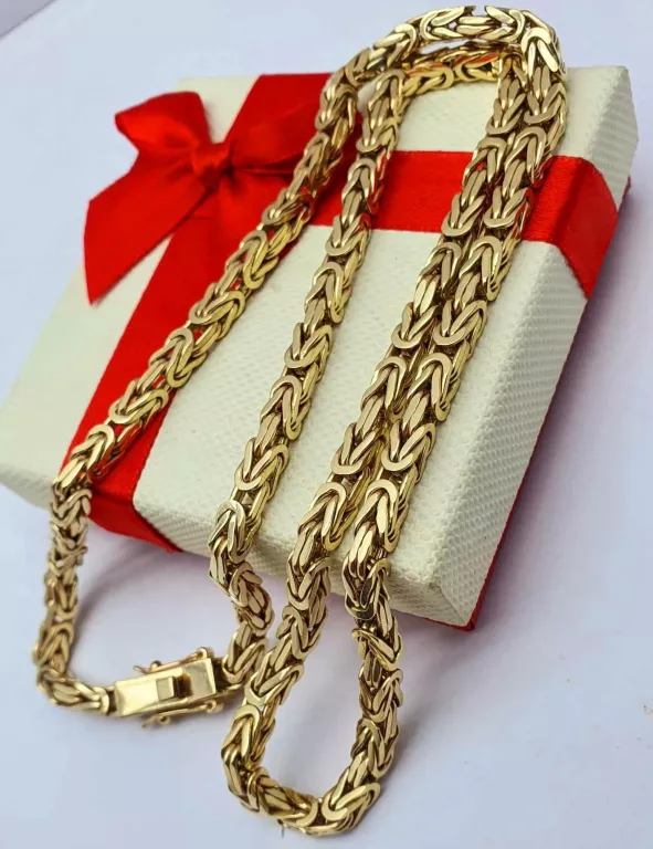 KOZACKI ZŁOTY ŁAŃCUCH SPLOT KRÓLEWSKI 100,02G 585 61 CM
