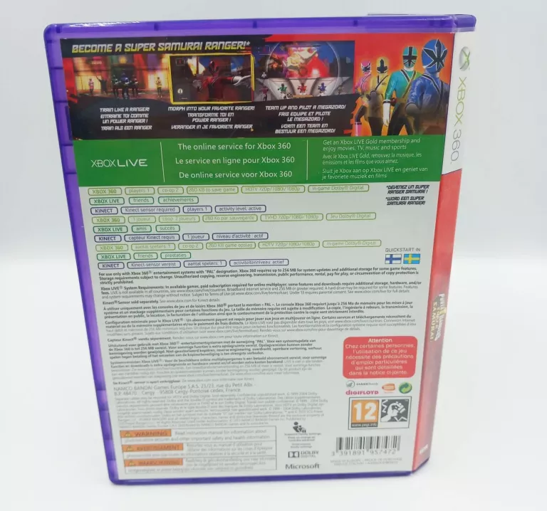 XBOX 360 POWER RANGERS SUPER SAMURAI