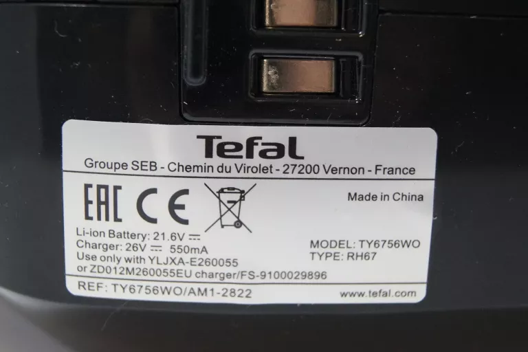 ODKURZACZ PIONOWY TEFAL TY6756 + ŁADOWARKA
