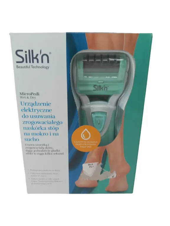 SILK´N ELEKTRYCZNY PILNIK DO STÓP PIĘT WODOODPORNY
