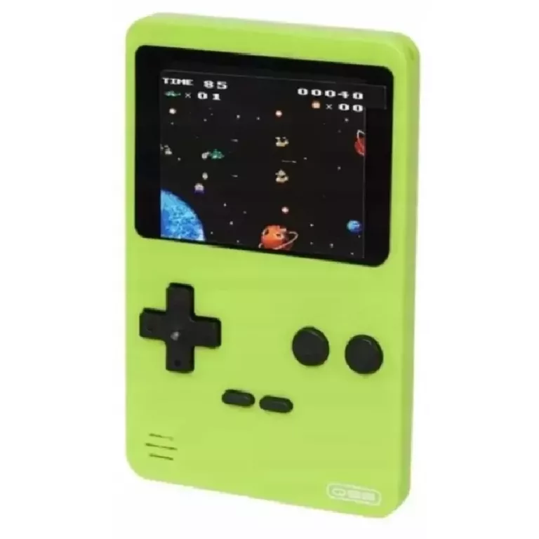 RETRO KIESZONKOWY KOMPUTER KONSOLA DO GRY ZIELONY