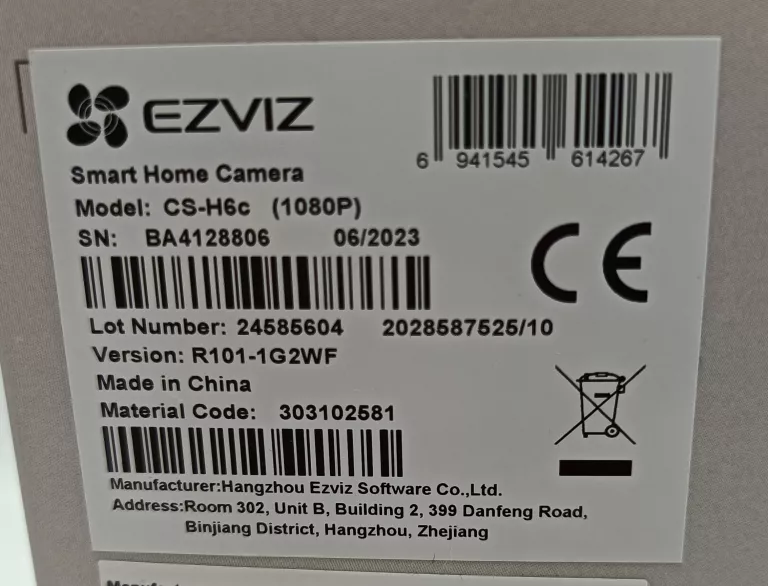 KAMERA IP WEWNĘTRZNA EZVIZ CS-H6C