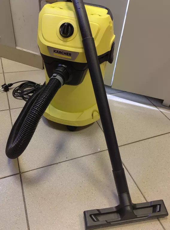 ODKURZACZ KARCHER WD3 BEZWORKOWY 1000W+RURA+KOŃCÓWKA