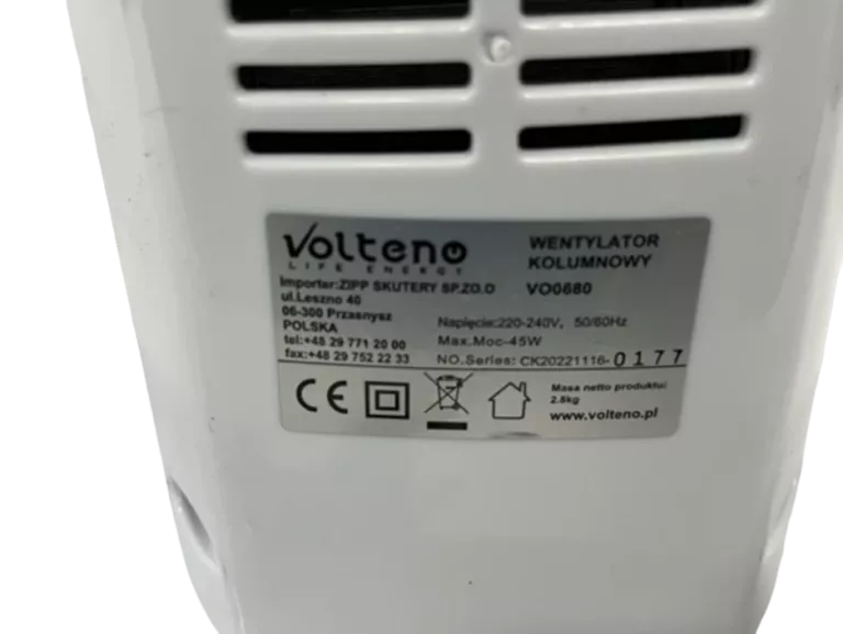 WENTYLATOR KOLUMNOWY VOLTENO VO0680