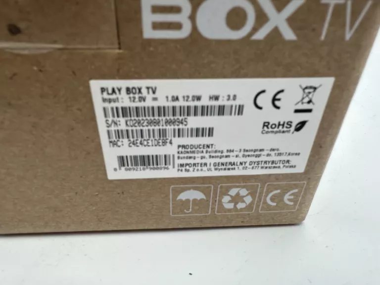 PLAY TV BOX ANDROID TV SMART TV