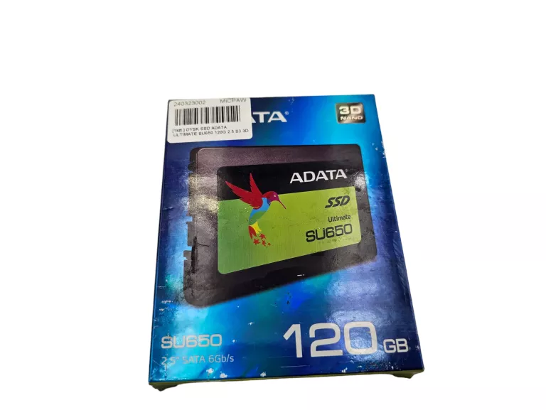 DYSK SSD ADATA ULTIMATE SU650 120G 2.5 S3 3D