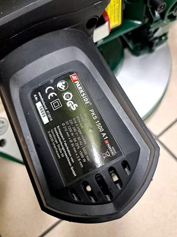 PIŁA UKOŚNICA PARKSIDE PKS 1500 A1 JAK NOWA