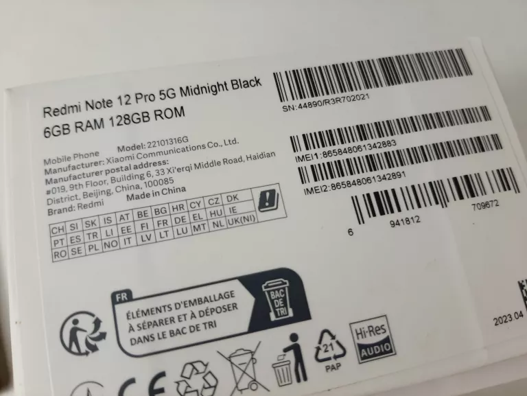 XIAOMI REDMI NOTE 12 PRO 5G / GWARANCJA SKLEP