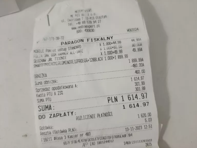 XIAOMI REDMI NOTE 12 PRO 5G / GWARANCJA SKLEP