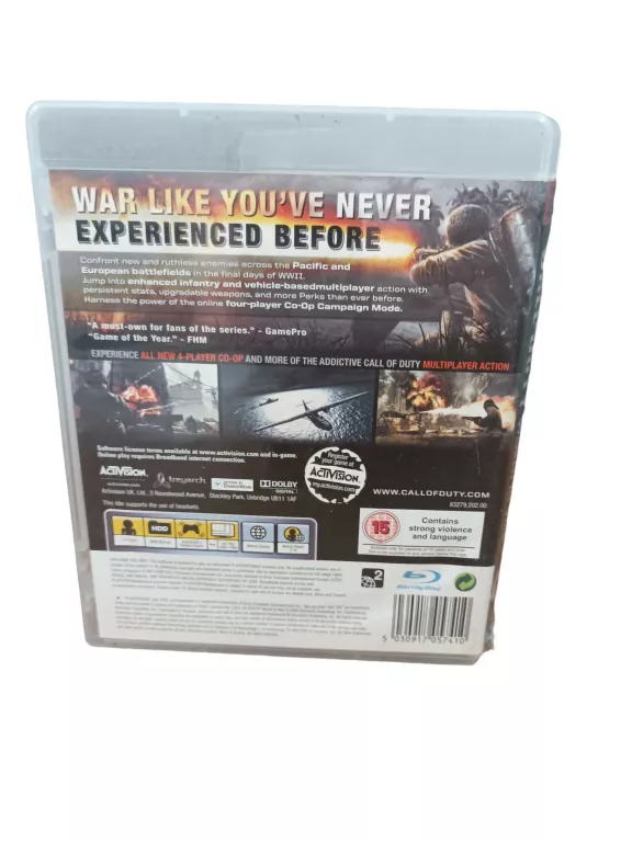 GRA PLAYSTATION 3 CALL OF DUTY WORLD AT WAR