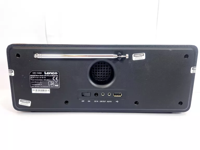 RADIO LENCO DIR-150 FM BLUETOOTH USB AUX LCD ALARM WIFI
