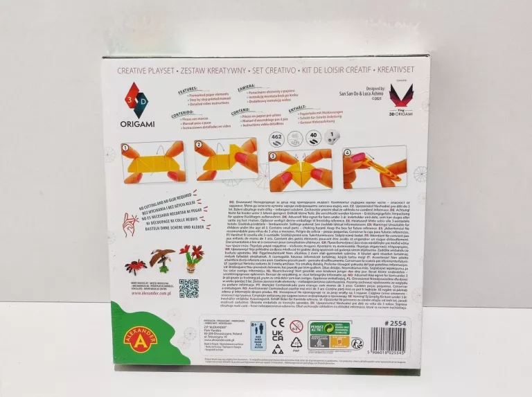 PAPIER DO ORIGAMI 3D NIETOPERZ ZESTAW KREATYWNY