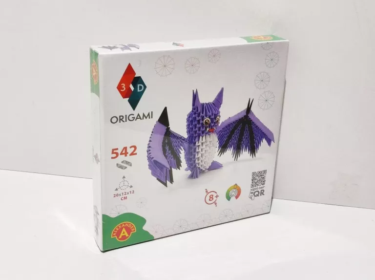 PAPIER DO ORIGAMI 3D NIETOPERZ ZESTAW KREATYWNY