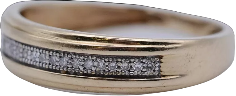 APART ELEGANCKI PIERŚCIONEK Z 20 DIAMENTAMI 0,06 CT VS/H ZŁOTO PR 585